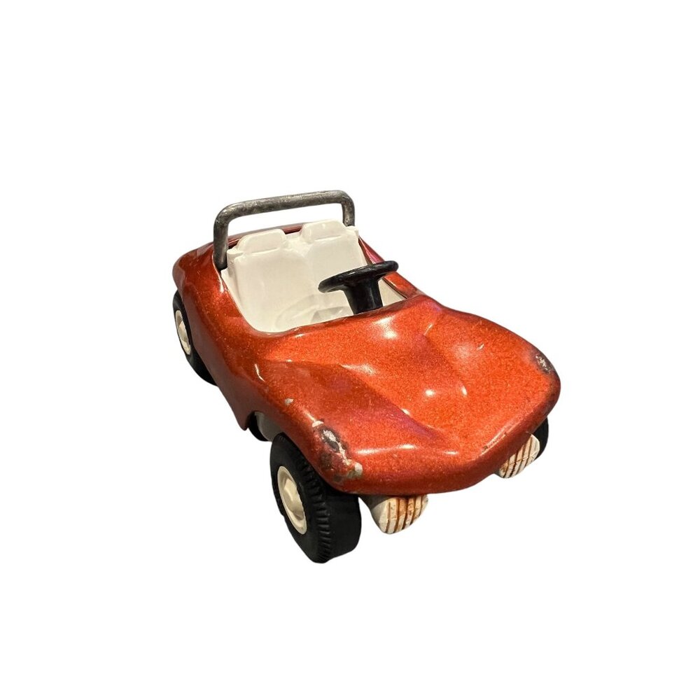 Vintage TONKA Fun Dune Buggy‎ Pressed Steel Metallic Orange Toy Vehicle Made USA